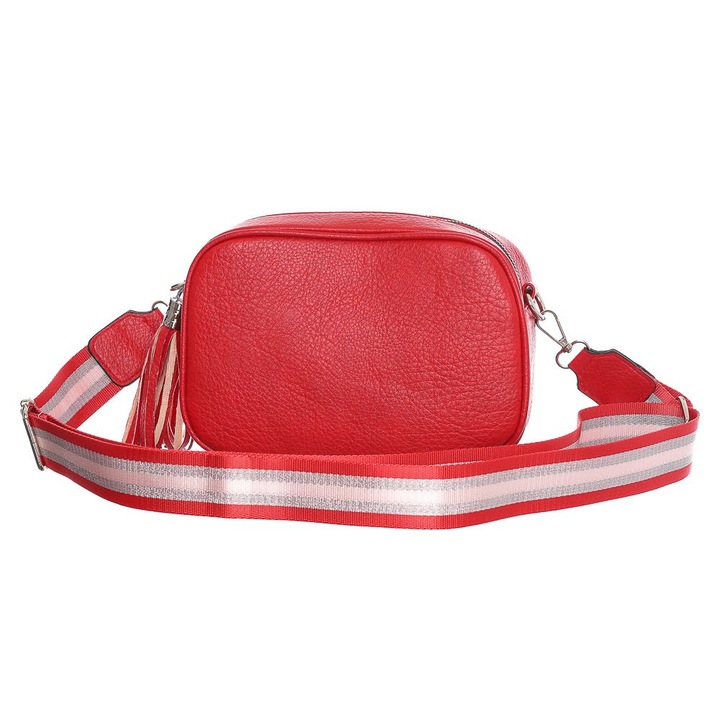 Női táska, Hernan Bag's Collection, piros, műbőr, 22 x 15 x 8 cm