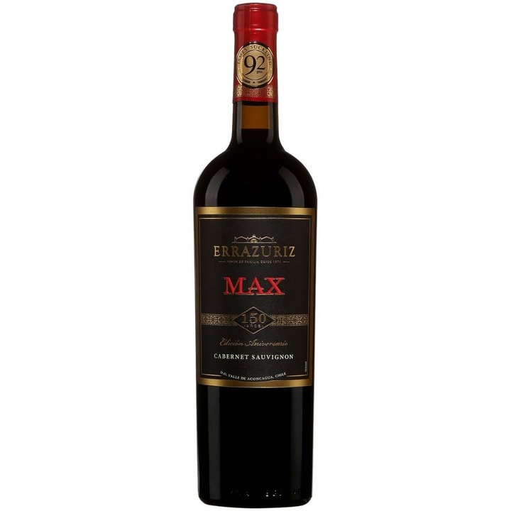 Vin Rosu Errazuriz Cabernet Sauvignon, Sec, 0.75l