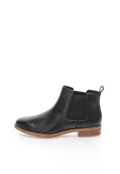 Clarks, Ghete Chelsea negre din piele Taylor Shine, Negru Clarks, Ghete Chelsea negre din piele Taylor Shine, Negru