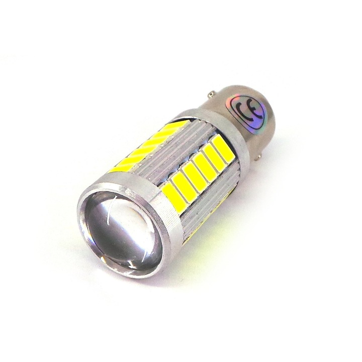 Set 2 becuri auto motoLEDy LED P21/5W, BAY15D 12V 1300lm CANBUS