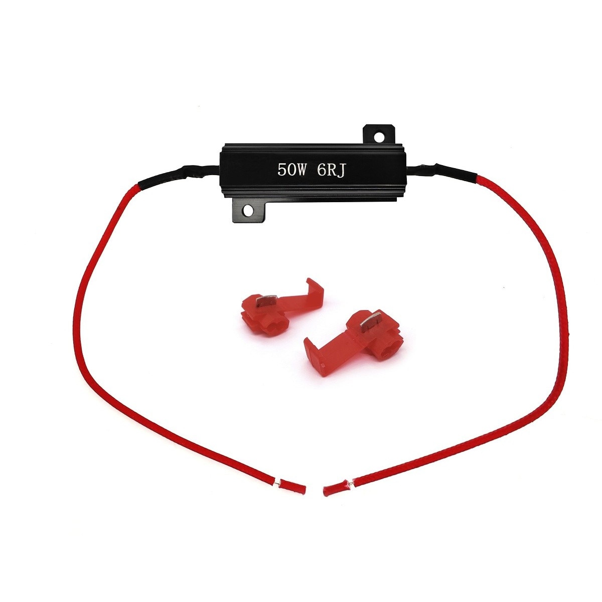 2Pcs 50W 8ohm Resistore di Carico LED Decoder per Errore di Spegnimento Automatico del Faro