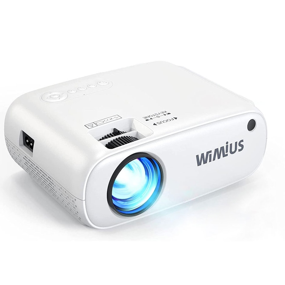 Mini Videoproiector WiMiUS W2 WiFi Bluetooth, 6500 Lumeni Suport 1080P Full  HD, Telefon Portabil Compatibil cu HDMI / PS4 / USB / Stick TV, 250 pentru  Home Cinema 