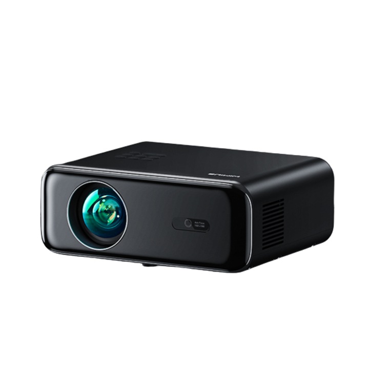 Видео проектор Wimius P62 WiFi 6 и Bluetooth 5.2, 500 ANSI 4K, естествен 1080P, Keystone 6D автоматично и увеличение 50%, Smart Home за телефон/компютър/телевизионен стик