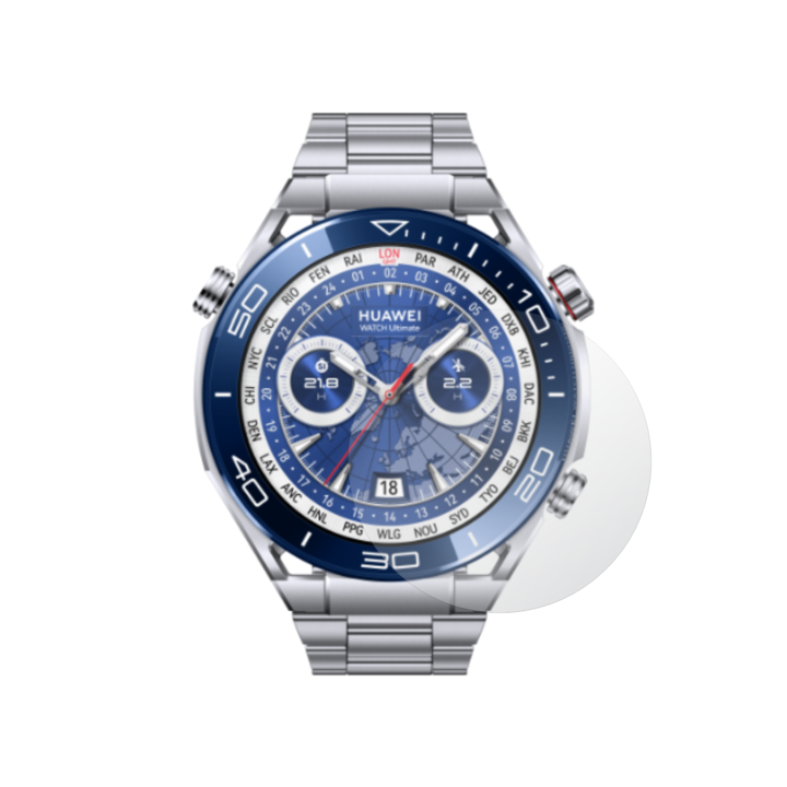 2X Ultra-Clear Folie24 képernyővédő fólia készlet Huawei Watch Ultimate-hez, öntapadó, rugalmas, önregenerálódással