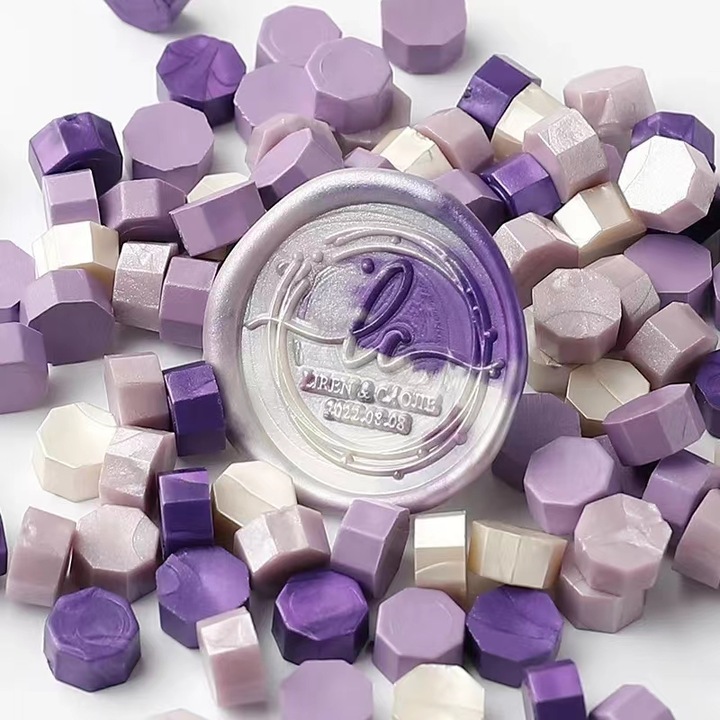 Set ceara pentru sigilii decorative, 200 bucati, twolss, Multicolor Violet