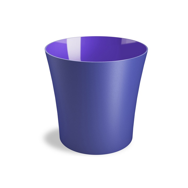 Fiolek virágcserép, átmérő 12,5 cm, lila