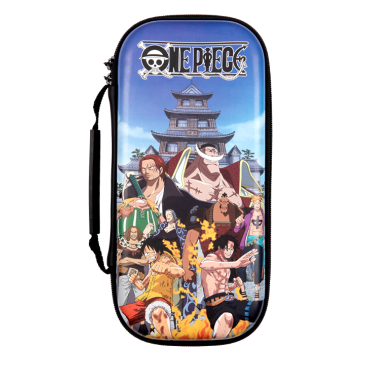 Konix KX-OPC-NS-CB One Piece Marineford Nintendo Switch/Switch Lite Pattern-Blue-Black Travel Case