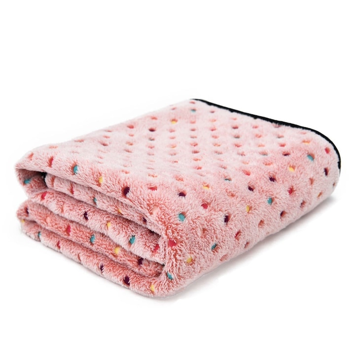 Одеяло за домашни любимци, ZJZ, Розово, 120x100 см