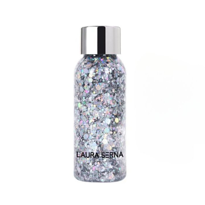 Sclipici gel pentru par si corp argintiu 06 35ml