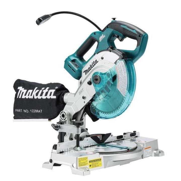 Fierastrau de onglet, Makita, 18V, 190Mm, Fara Baterii Si Incarcator, Multicolor