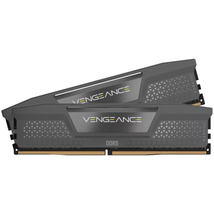 Memorie Corsair VENGEANCE AMD EXPO 32GB (2x16GB), DDR5, 6000MT/s, CL 30, Grey Heatspreader, Black PCB