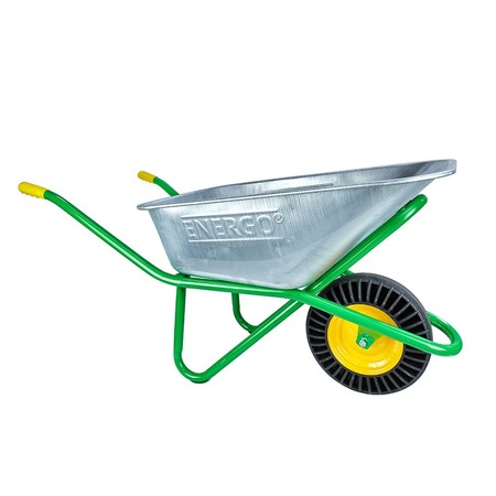 Roaba universala, cuva metalica 90 l, roata plina din cauciuc reciclat ...
