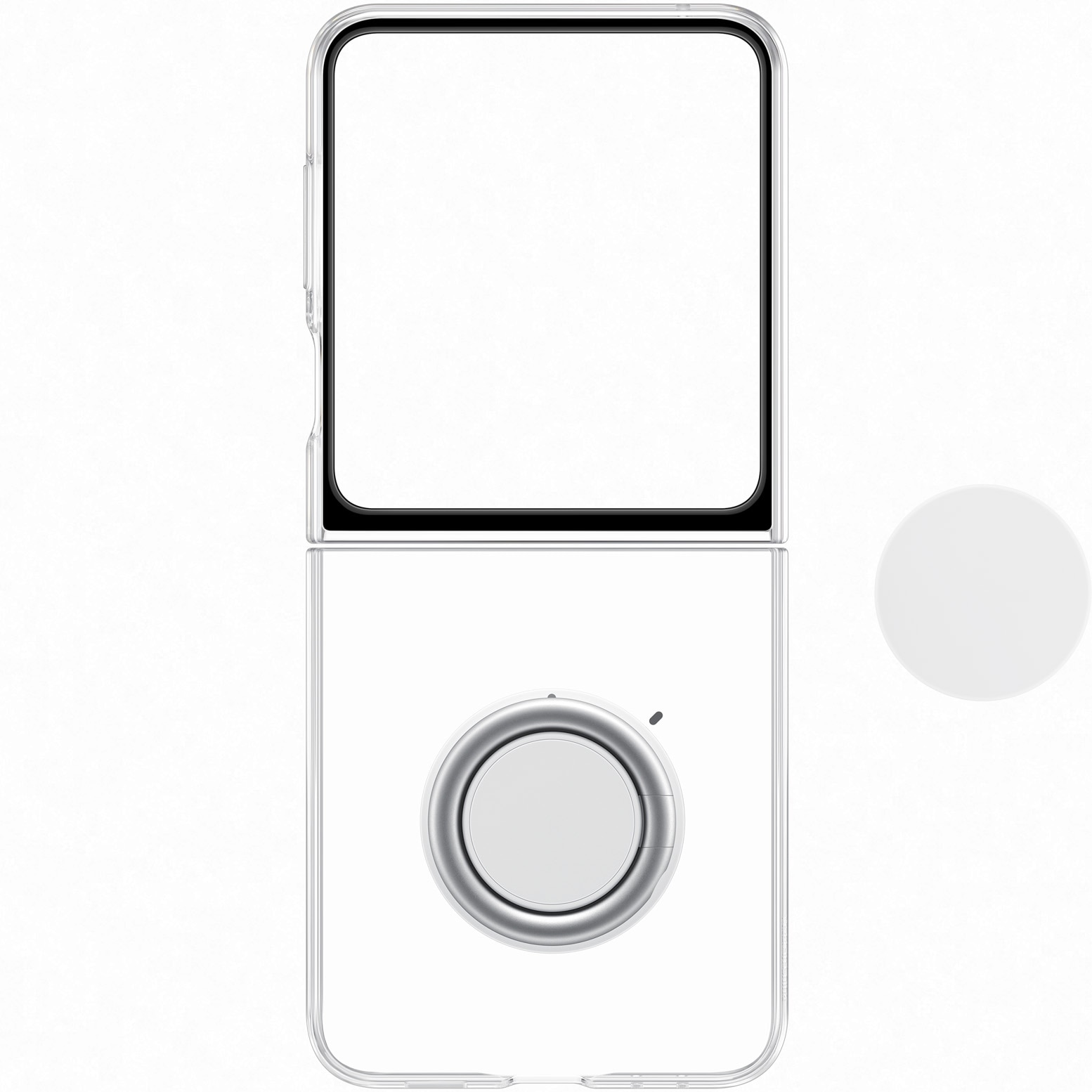 Husa de protectie Samsung Clear Gadget Case pentru Galaxy Flip5, Transparent