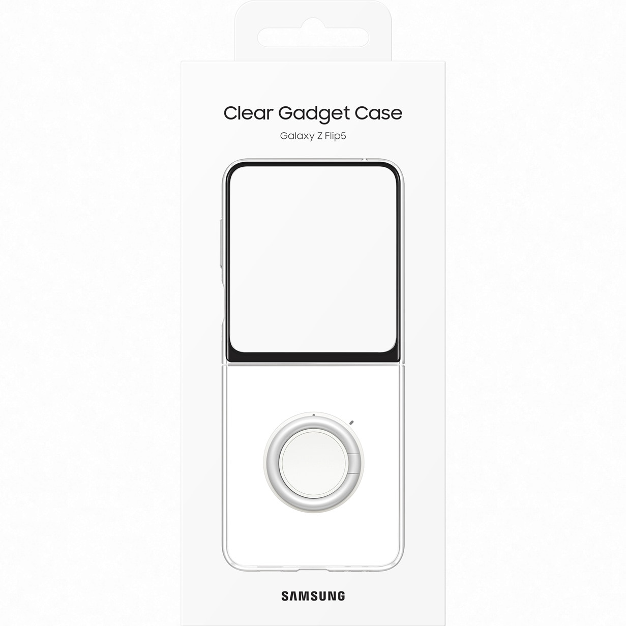 Husa de protectie Samsung Clear Gadget Case pentru Galaxy Flip5, Transparent