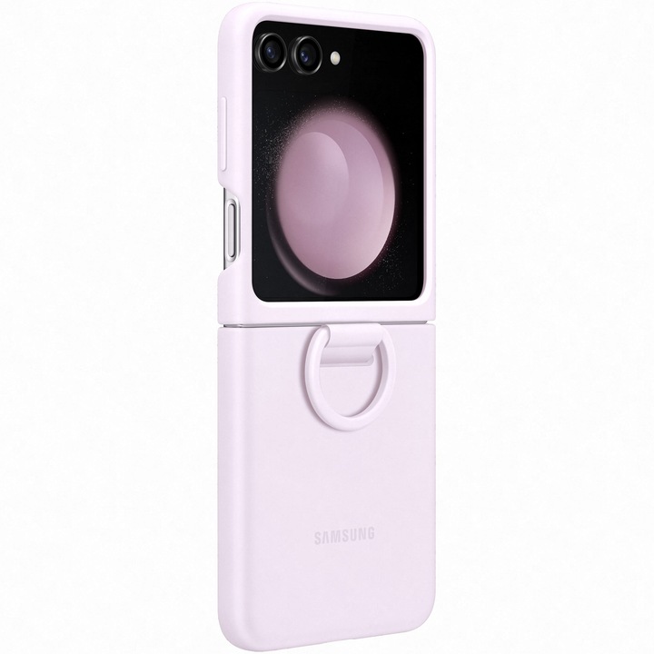 Защитен калъф Samsung Silicone Case with Ring за Galaxy Flip5, Lavnder