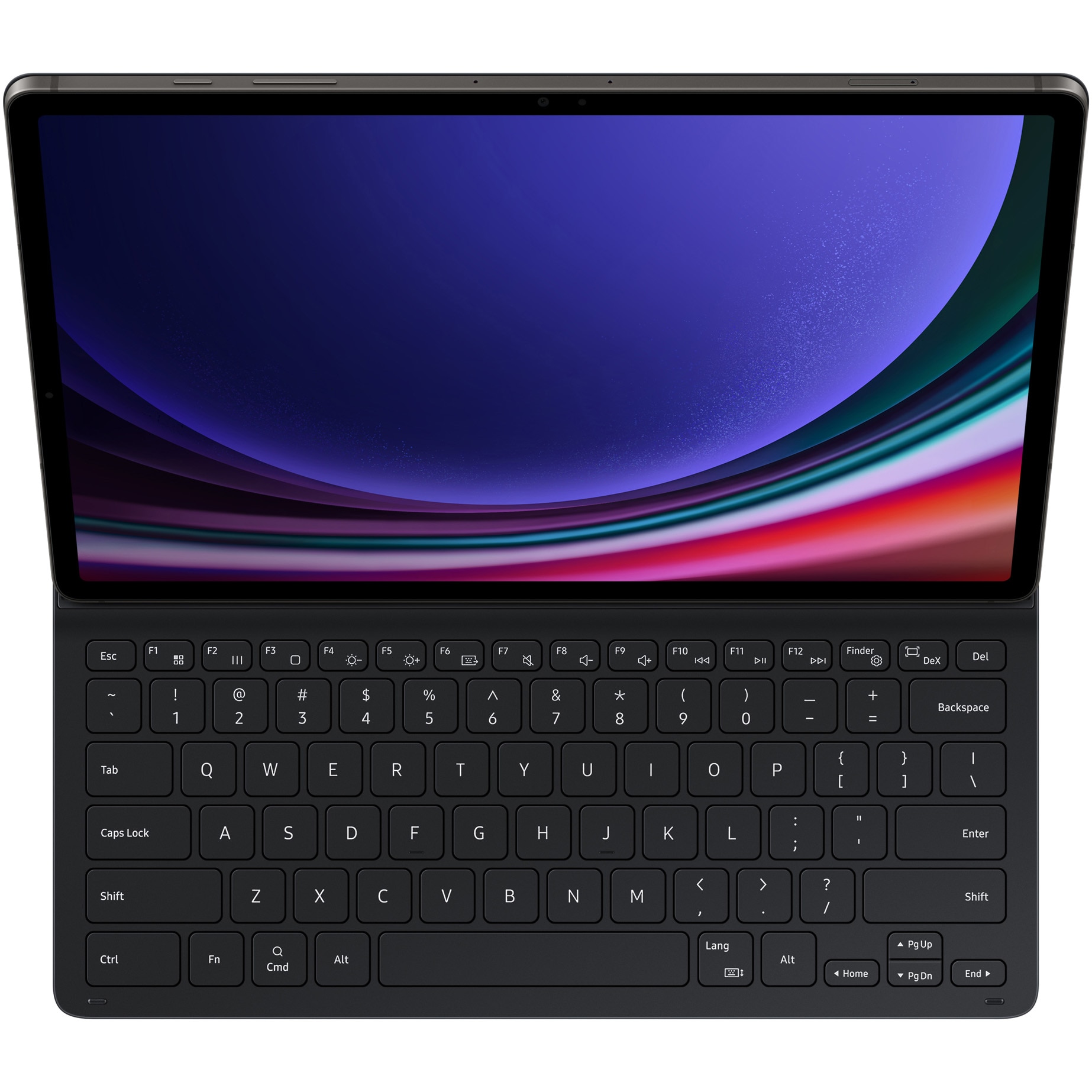 Husa de protectie Samsung Book Cover Keyboard pentru Galaxy SlimTab S9+, Black