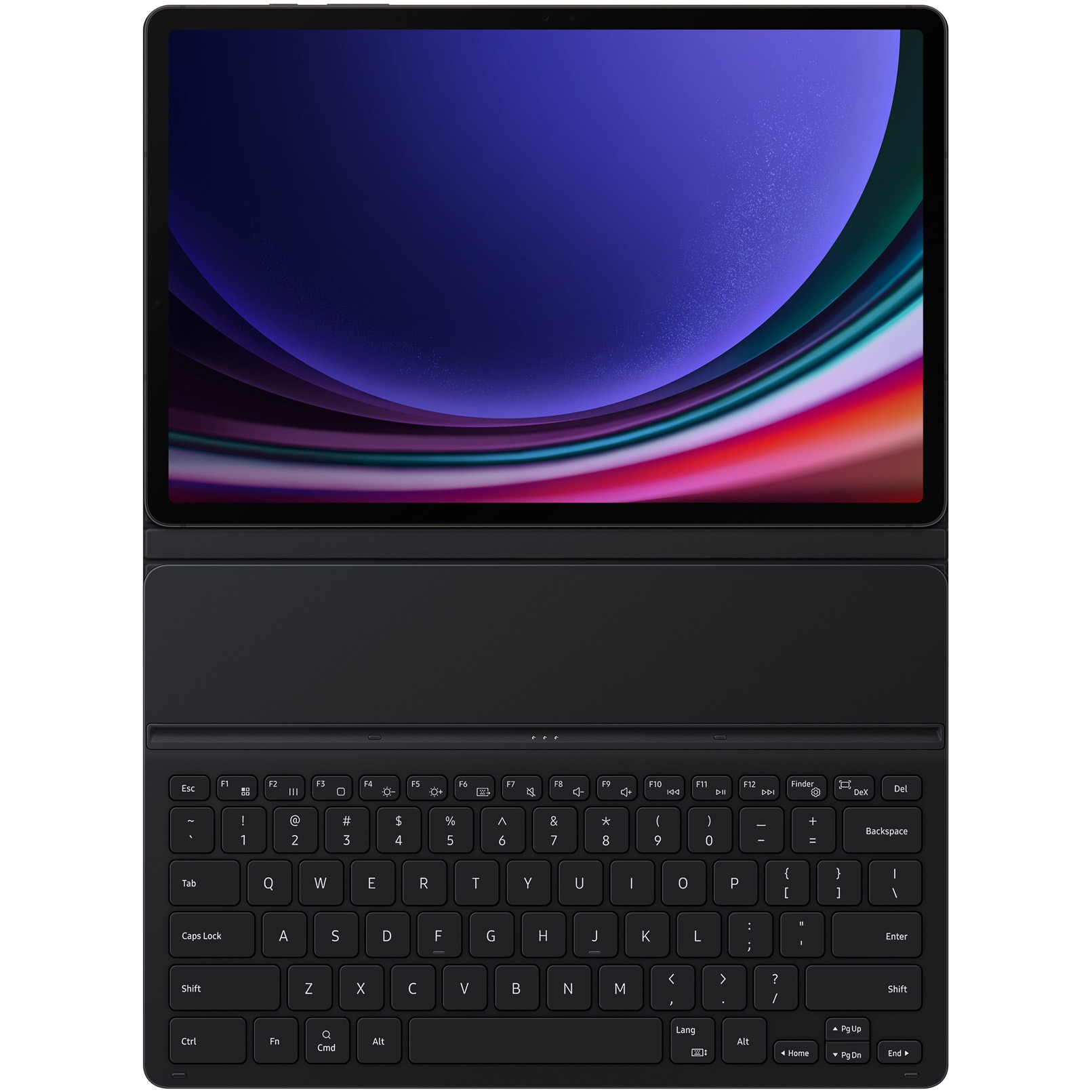 Husa de protectie Samsung Book Cover Keyboard pentru Galaxy SlimTab S9+, Black