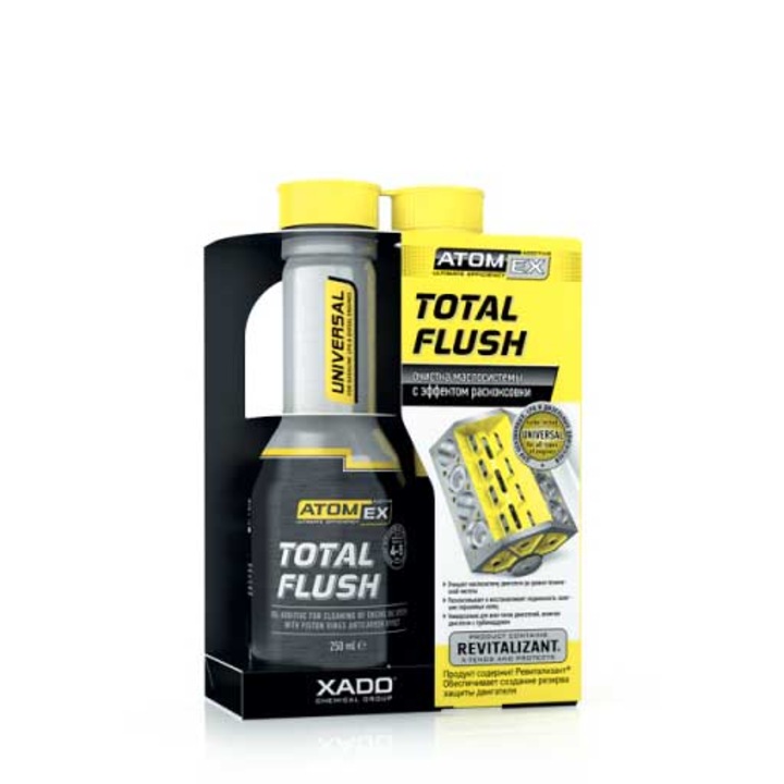 XADO 40613 Atomex Total Flush, olajrendszer tisztító motorolaj adalék 250ml