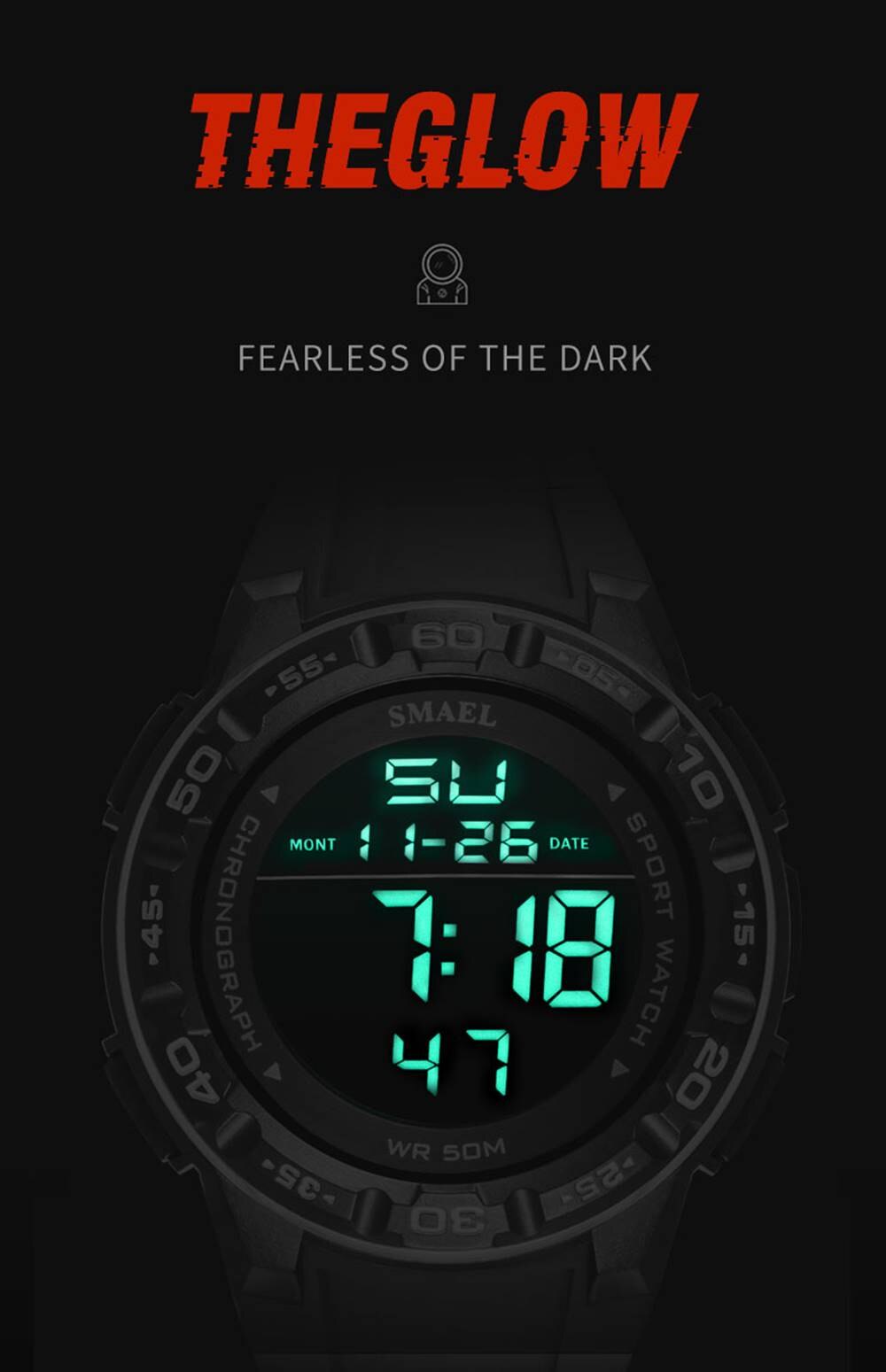 Ceas barbatesc Modern Scout, Afisaj Digital, Cronometru, Alarma ...
