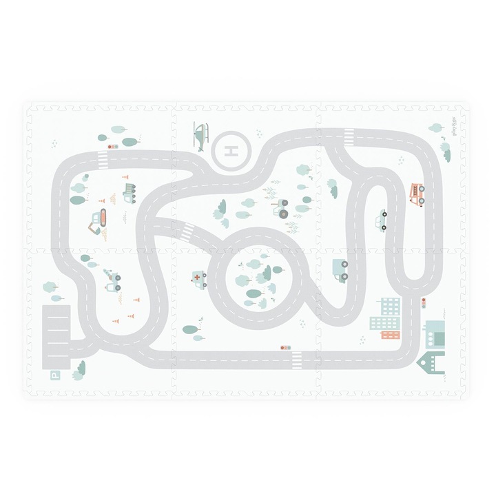 Бебешка подложка за занимания и кутия 2 в 1, Play&GO, икони с пътни карти, 2 момичета