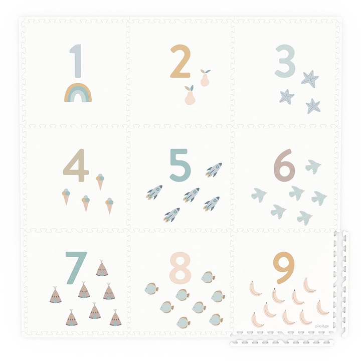 Бебешка подложка за занимания и кутия 2 в 1, Play&GO, Numbers Dots, 2 момичета