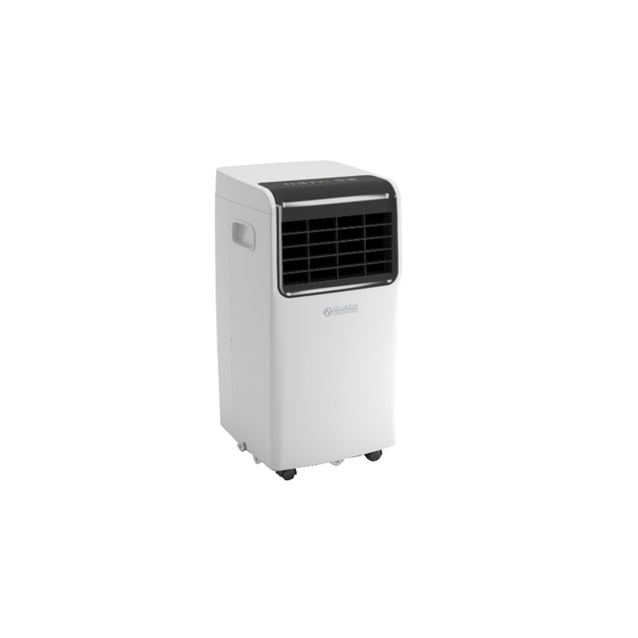 Aparat de aer conditionat portabil Olimpia Splendid, 10.000 BTU, clasa energetica A, racire, dezumidificare si ventilatie, 2 viteze, functie Sleep, functie Follow me, filtru anti-praf, timer, telecomanda inclusa, alb