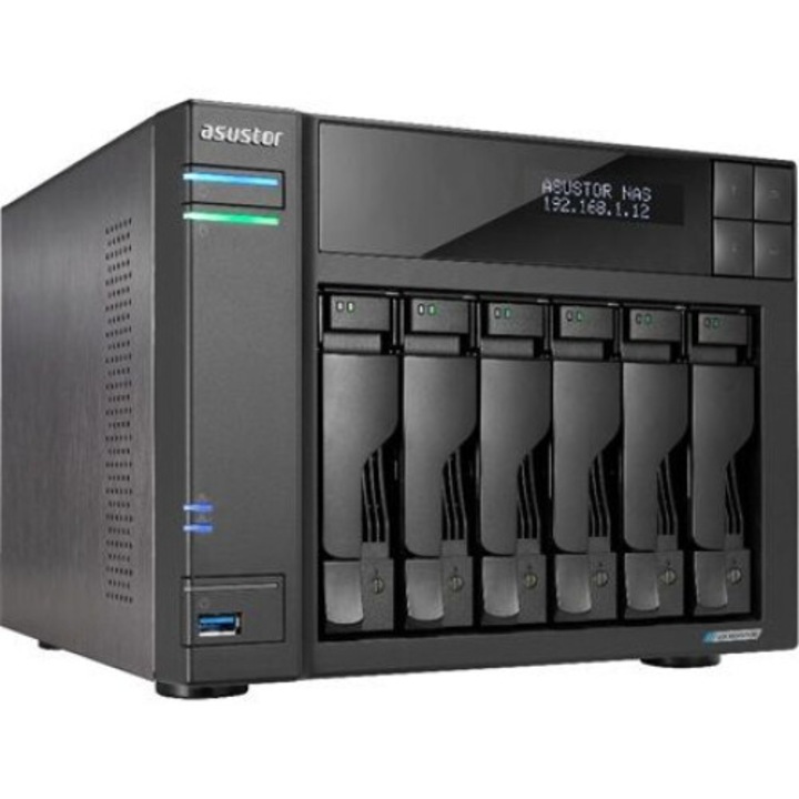 Asustor NAS AS6706T (8GB) (6xHDD + 4xM.2 SSD), 191736, Hálózati tárolóegység (NAS)