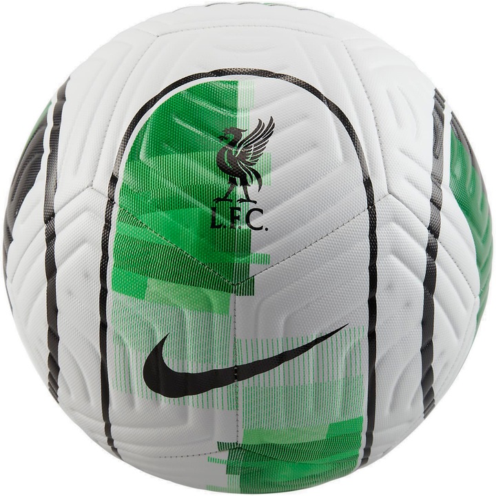 Minge fotbal Nike Liverpool Academy, marime 5, alb/verde