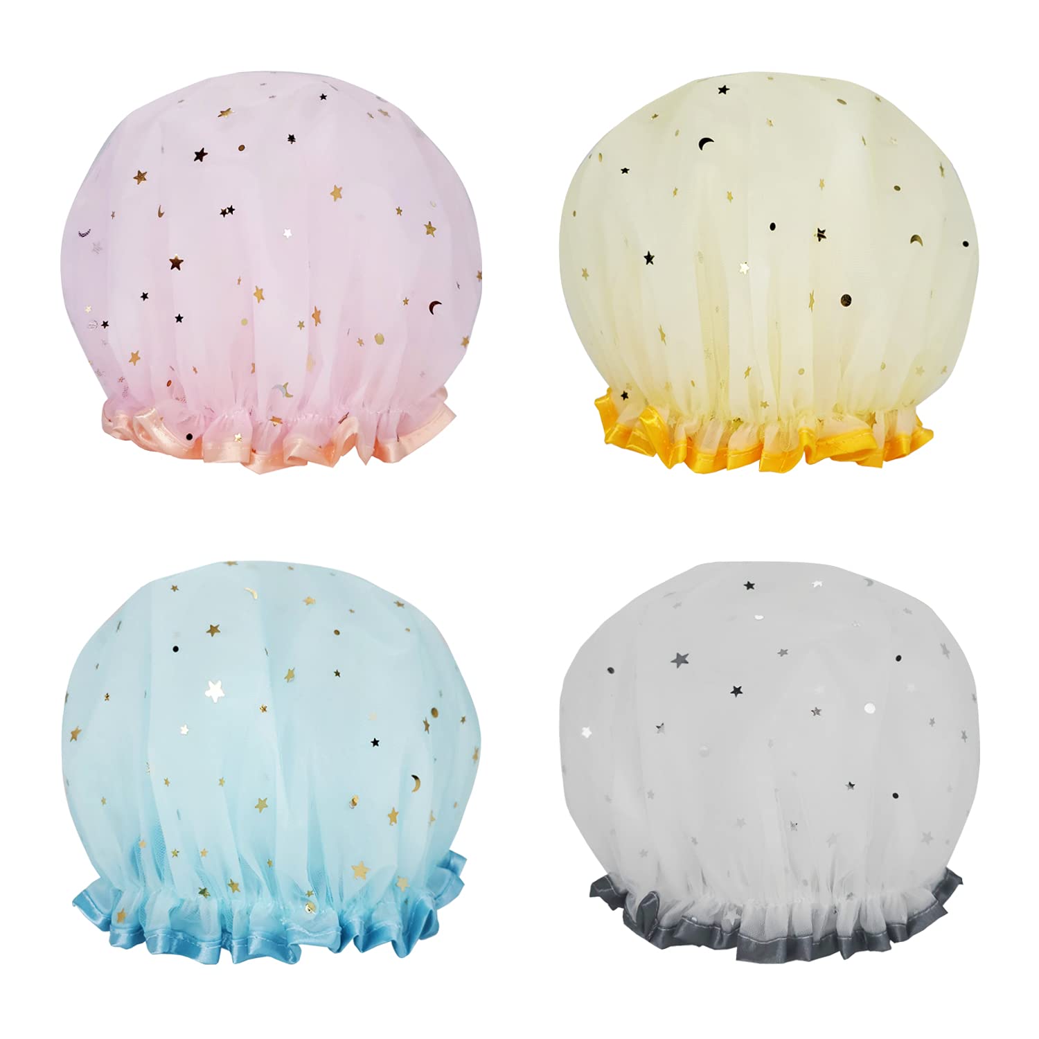 Set de 4 casti de par, Multicolor - eMAG.ro