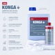 Konga Sampon Gel de Dus Profesional 5L Uz Economic pentru Hoteluri, Pensiuni, Saloane si Institutii, cu Glicerina Hidratanta, Formula Blanda pH Neutru, Testat Dermatologic, Concentrat cu Randament Ridicat, Spuma Bogata, Curatare Eficienta