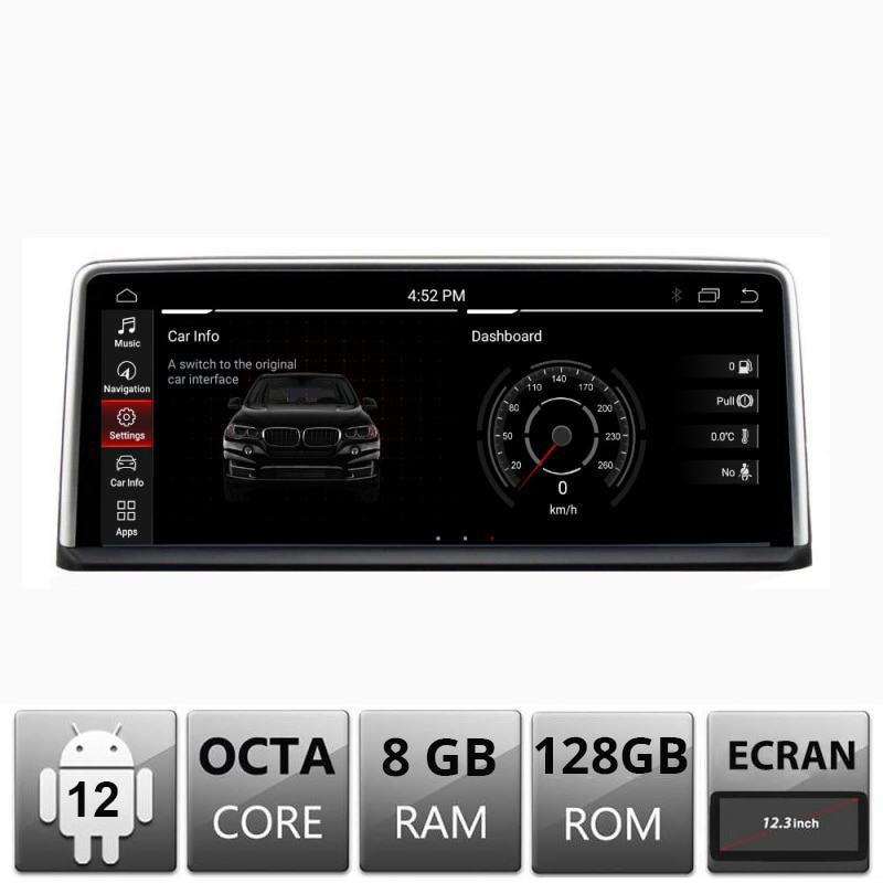 Écran Tactile Android 10.2 Pouces Pour BMW X1/X2 - GPS, CarPlay, USB, Marque REAL MEDIA, Neuf
