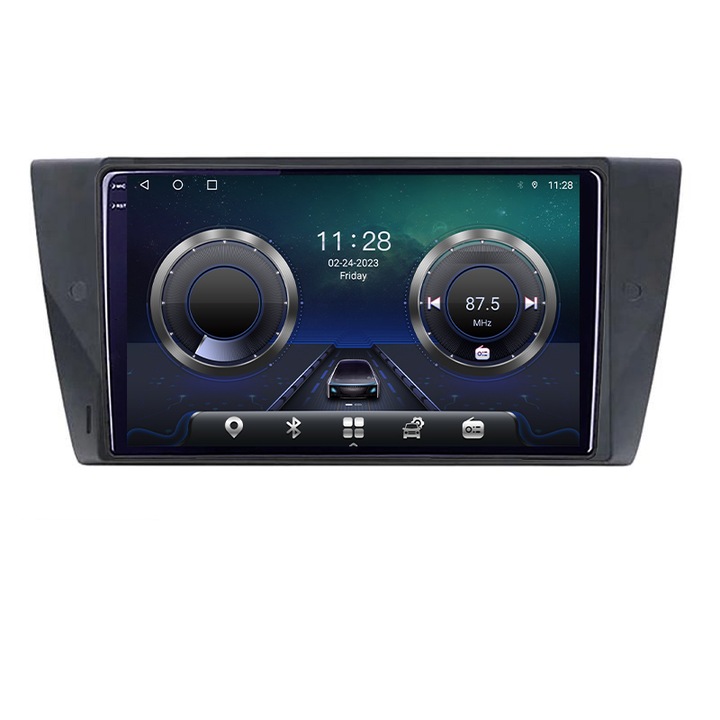 Navigatie BMW Seria 3 E90 C-095 Android Octa Core Ecran 2K QLED GPS 4G 4+32GB 360 KIT-095+EDT-E409-2K