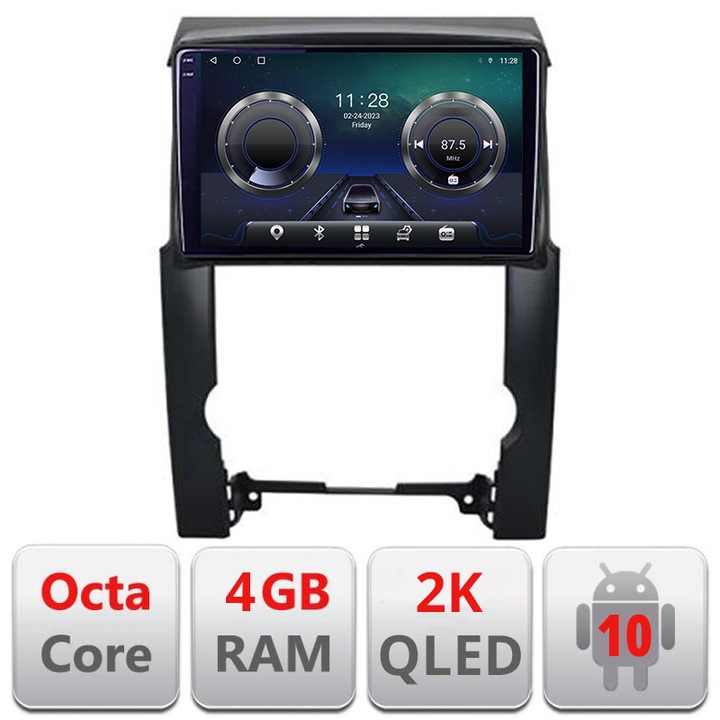 Dedikált navigációs rendszer KIA SORENTO 2009-2012 Kézi Android nyolcmagos képernyő 2K QLED GPS 4G 4+32GB 360 KIT-041+EDT-E410-2K