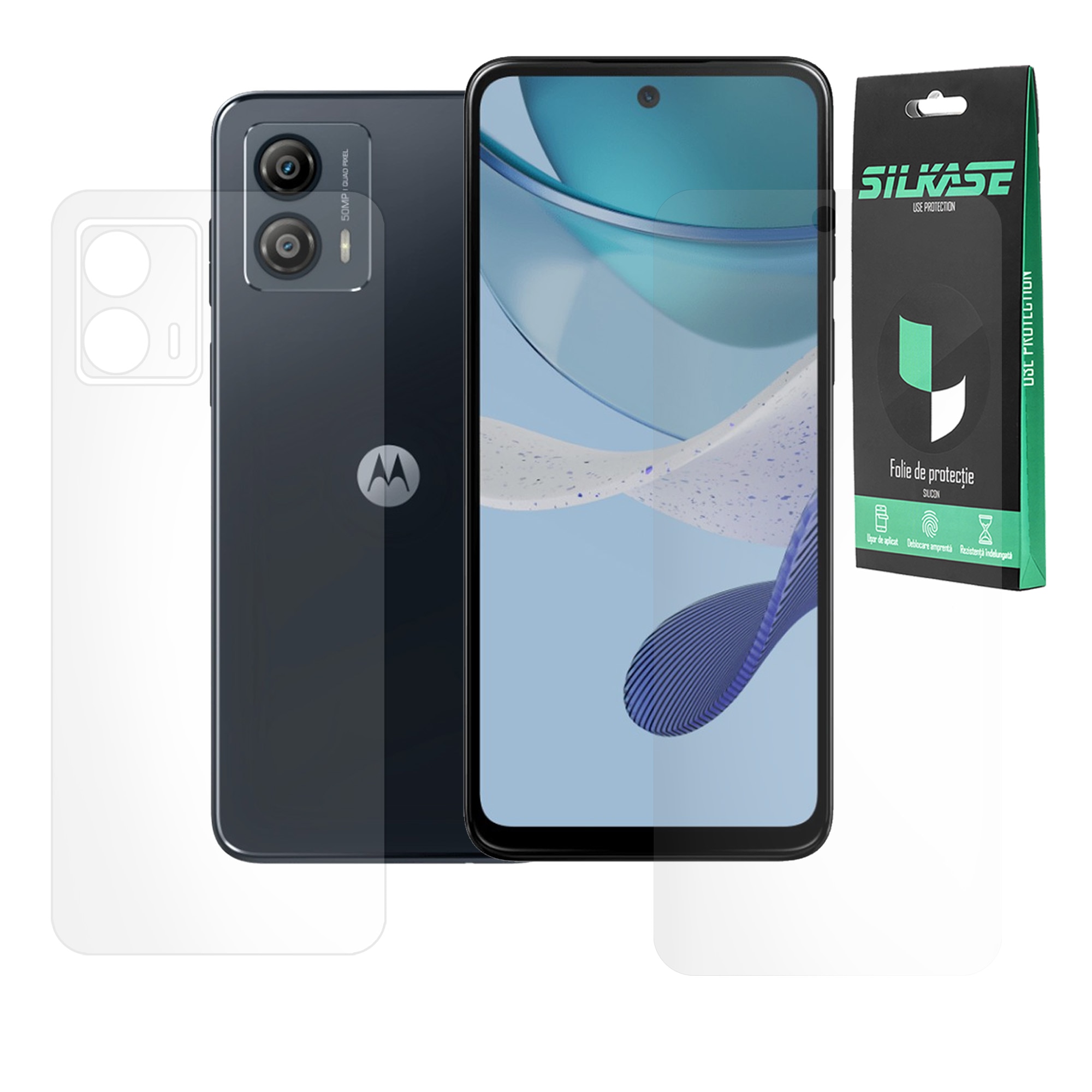 Set 2 Folii Mate SILKASE Pentru Motorola Moto G73 Protectie Telefon