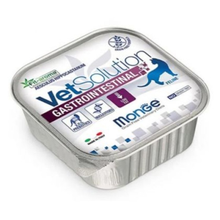 Hrana umeda pentru pisici, Monge Vetsolution gastrointestinal, 100 gr