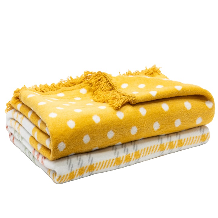 Жълто одеяло Aby, 180x220, марка AKSU