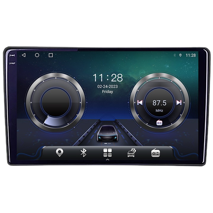Dedikált navigáció Fiat Tipo 2020- Android Octa Core Screen 2K QLED GPS 4G 4+32GB 360 KIT-tipo2022+EDT-E409-2K