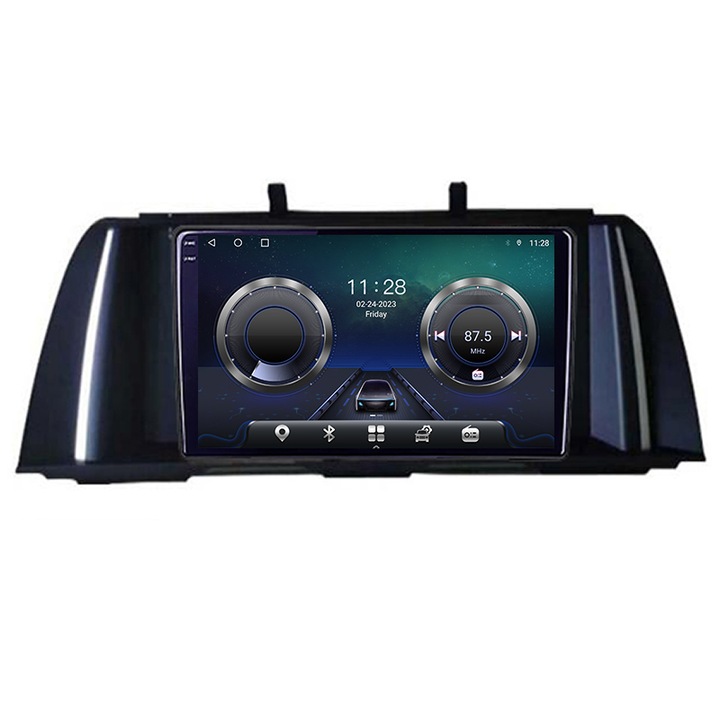 Dedikált navigációs sorozat 5 F10 2010-2012 CIC Android Octa Core Screen 2K QLED GPS 4G 4+32GB 360 KIT-f10-cic+EDT-E409-2K