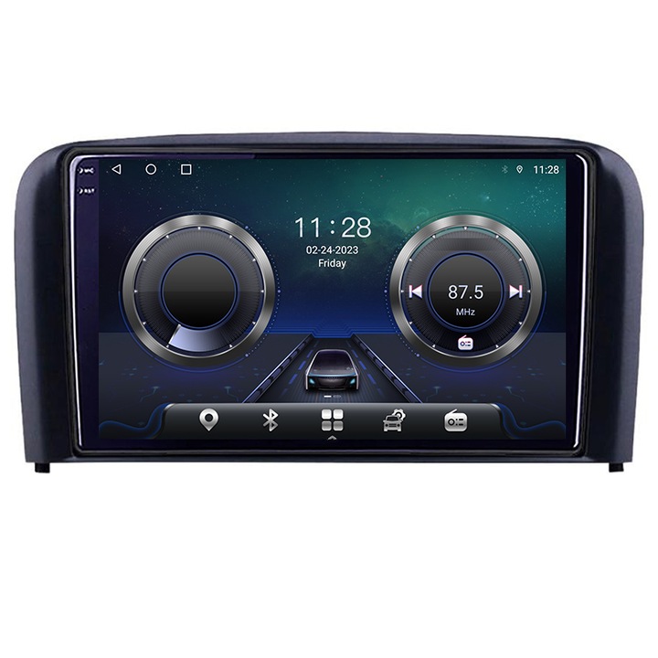 Navigatie Volvo S80 2004-2006 C-S80 Android Octa Core Ecran 2K QLED GPS 4G 4+32GB 360 KIT-S80+EDT-E409-2K