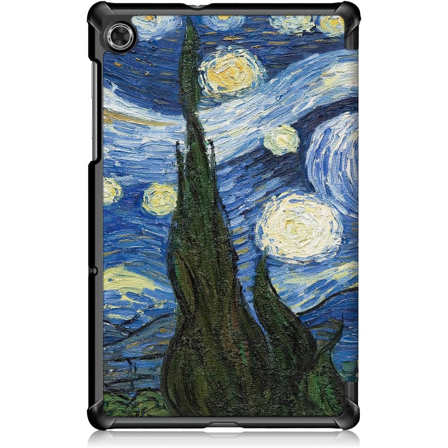 Husa Slim Sigloo, Smart Cover, Trifold, pentru tableta Huawei Matepad 11 (2021), 10.95 inch, model Abstract Painting
