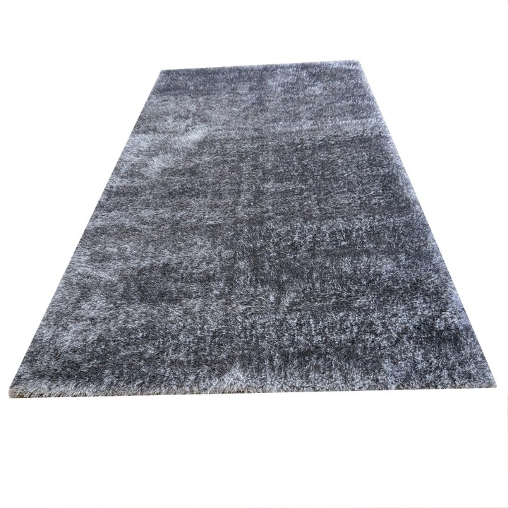 Galaxy Grey, Шаги килим с коприна, 200 x 300 см