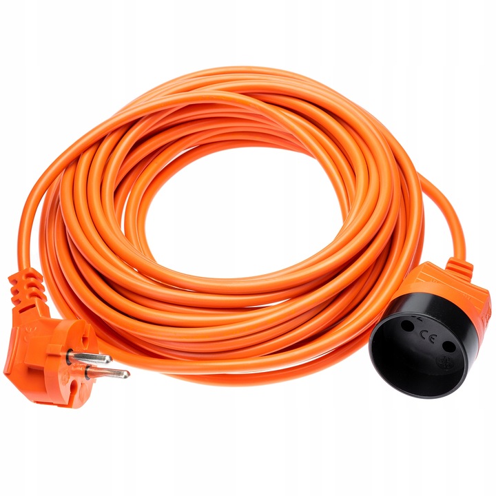 Hosszabbító kábel, Elgotech, 2 x 1 mm, 10 m, Narancs