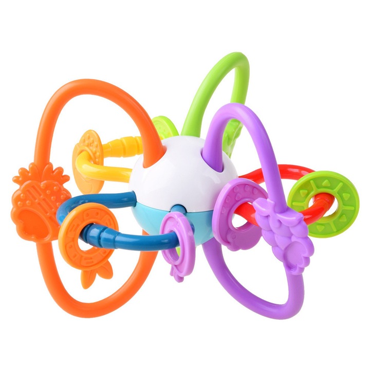 Színes szilikon labda rágókával