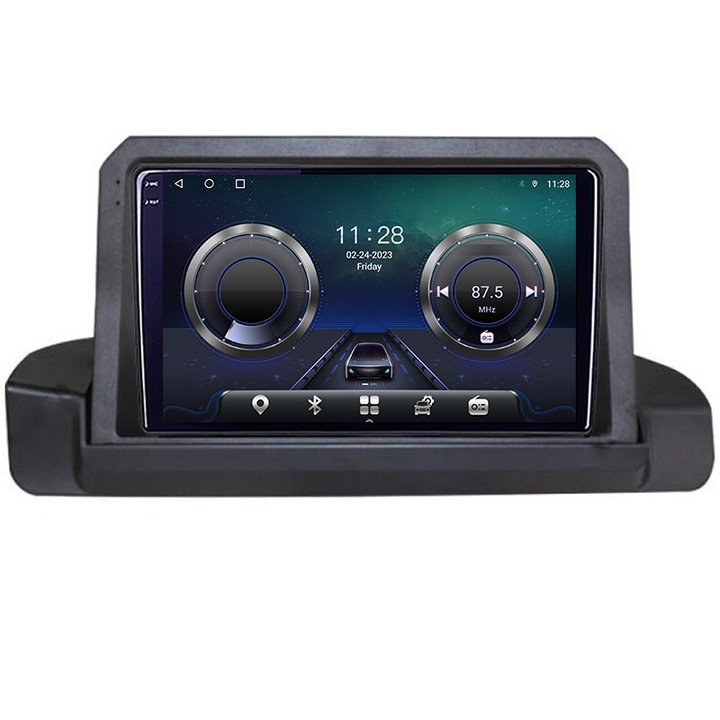 Dedikált navigáció BMW Series 3 E90 gyári képernyő nélkül Android Octa Core Screen 2K QLED GPS 4G 4+32GB 360 KIT-e90+EDT-E409-2K