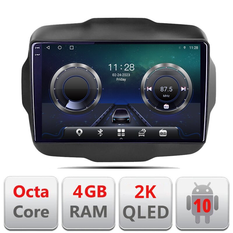Navigatie dedicata Jeep Renegade C-500 Android Octa Core Ecran 2K QLED ...