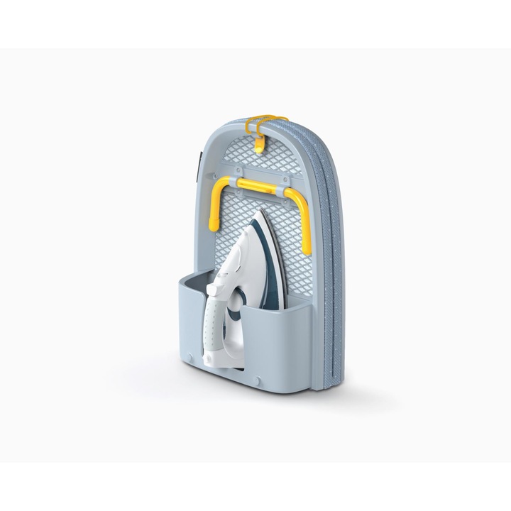 Masa de calcat mini pliabila Gri/Galben - Joseph Joseph