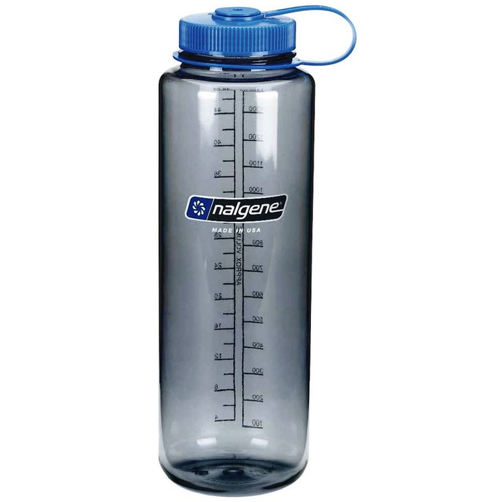 Vizes palack, Nalgene, Poliészter, 1,5 l, Szürke