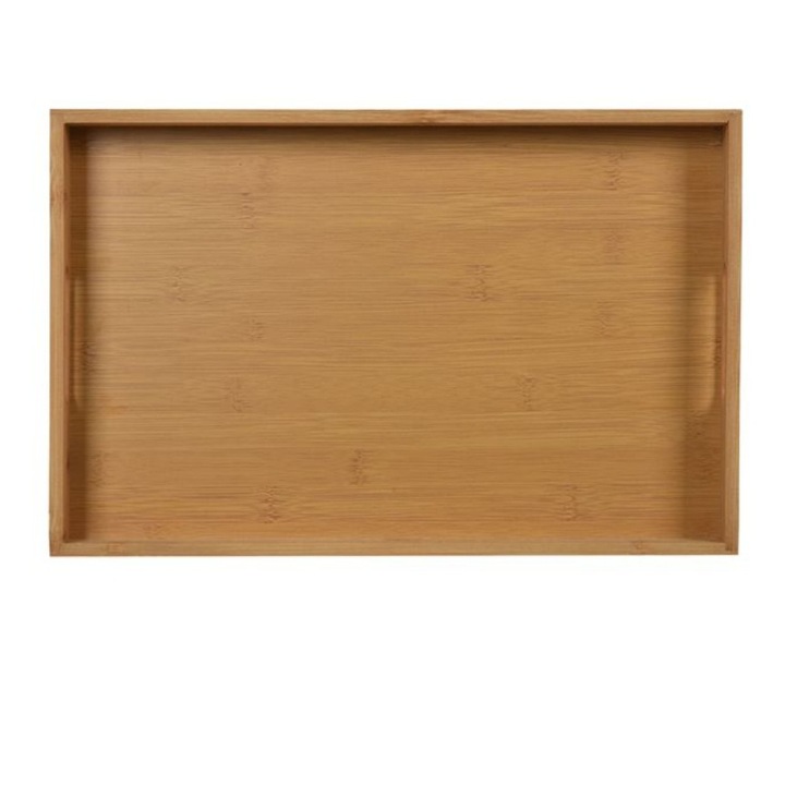 Tava pentru servit, bambus, natur, 38x25x4cm