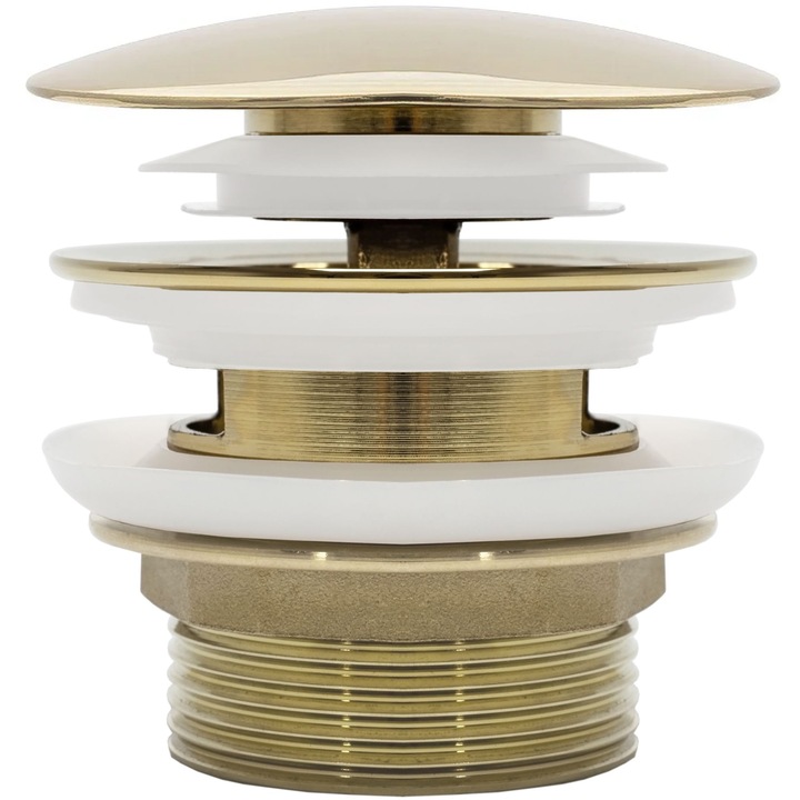 Rea Click-Clack Tub Stopper Gold, Brass, Диаметър за свързване 1,1/2 инча