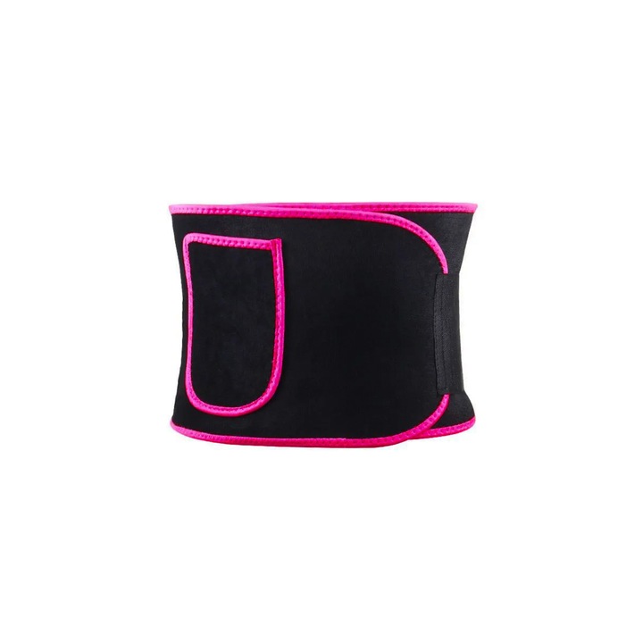 Centura de slabit, modelarea corpului, cu buzunar, Naimeed D5123, unisex, Roz